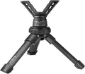 HUNTPAL Gun Rest Rifle Stand Tripod Shooting Stick for Range Table Bench Shooting Practice, Portable Adjustable Compact Aluminum Construction Gun Holder with 360° Swivel V Yoke Head