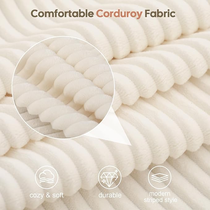 COMAX Folding Sofa Bed, Foldable Couch for Bedroom, Convertible Floor Sleeper Futon Chair Foam, Corduroy 3 in 1 Fold Out Chair Portable Comfy Lounge Couch Sofa Bed for Small Space, Single, Beige