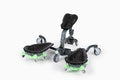 Kneel-It V3 Rolling Knee Pads - Durable Ergonomic Mobile Knee Pads with Seat - 360° Turning Capability, Supports 360 lbs, Compactable, Optimal for any Floor Job