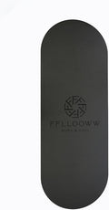 FFLLOOWW Body & Soul Non-Slip Yoga Mat, 4.5mm Natural Rubber Exercise Mat with Carry Strap – Anti-Sweat, Eco-Friendly Mat for Yoga, Pilates, Home Workouts
