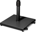 JOINHOM 42lbs Patio Umbrella Base with Wheels - Heavy Duty Outdoor Patio Market Umbrella Stand for Deck with Rollers, Poolside, Balcony, Wind-Resistant Design, Black