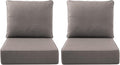 Luxury Outdoor Seat Cushion Set-22 x 24 x 6 Inch Outdoor Chair Cushions with Water Resistant & Removable Cover Outdoor Cushions for Patio Furniture Chair Sofa Couch