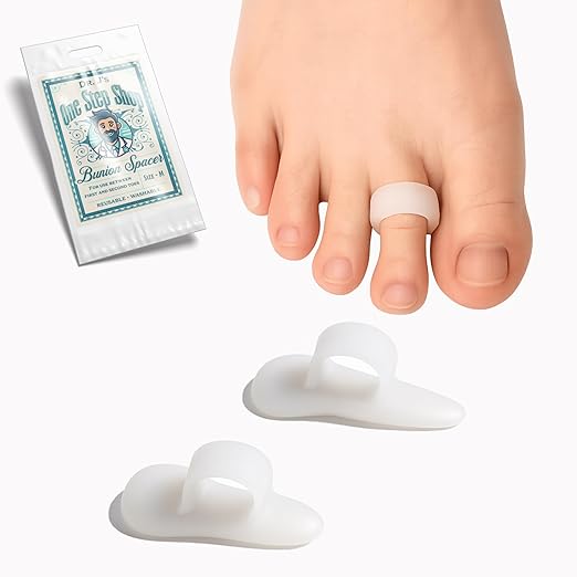 Dr. J's One Step Shop Hammertoe Relief Pads – Podiatrist Recommended Silicone Supports for Alignment and Offloading – 3 Pairs (6-Pack) Soft Gel Cushions for Mallet, Claw, and Bent Toes – Unisex Foot Support