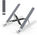 Laptop Stand for Desk, Adjustable Laptop Riser Foldable Portable Laptop Holder, Ventilated Cooling Notebook Stand for 10-15.6” Laptop,Tablet-White