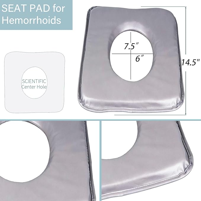 Donut Seat Cushion for Pressure Relief - Bedridden Elderly Pressure Pad for Bed Sores, Post-Surgery & Wheelchair Use, Orthopedic He