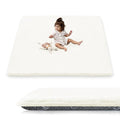 PaPaMat 1.5" Thick Baby Play Mat for Floor, 50x50 Playpen Mat, Pro Soft Flannel Foam Mats Toddler Infant Kids Crawling for Nursery Rug Playroom Living Room Waterproof Easy Care Non-Slip (Cream)