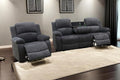 A Ainehome Living Room Furniture Set Recliner Sofa Set Chair Furniture Sofa Set for Living Room/Rv/House/Office/Theater Seating (A-Dark Grey Corduroy, Sofa+Chair)