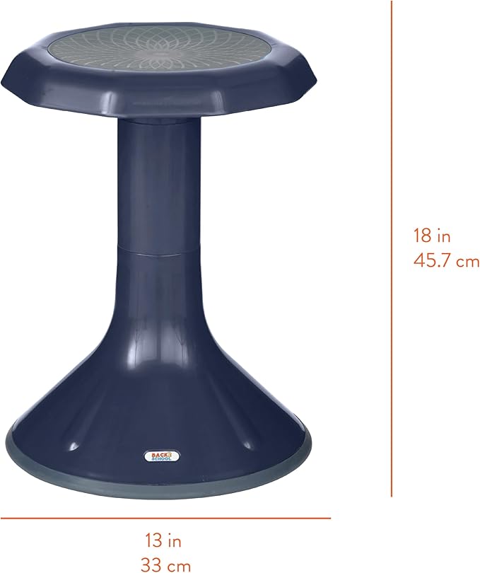 Wobble Stool, 18", Flexible Seating, Navy