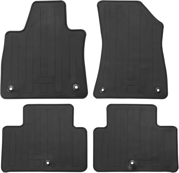 Car Floor Mats Custom Fit for Infiniti QX55 2022-2025/ Infiniti QX50 2019-2025Black Rubber Auto Liner Mats All Weather Protection Heavy Duty Odorless