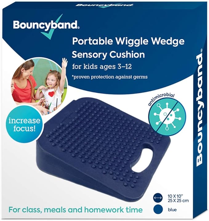 Bouncy Bands Wedge Wiggle Seat Sensory Cushion (10” Square)
