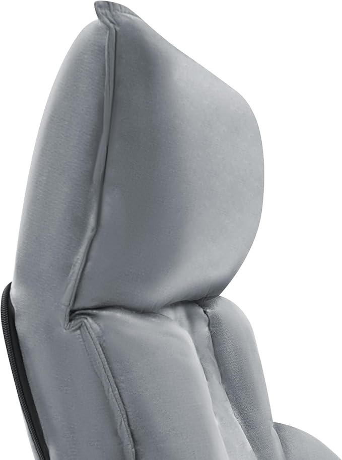 Adjustable Lazy Sofa Floor Chair, 5-Position Grey PP Cotton & Iron, 220lbs, Armrests, for Living Room, Bedroom, Balcony Relaxation