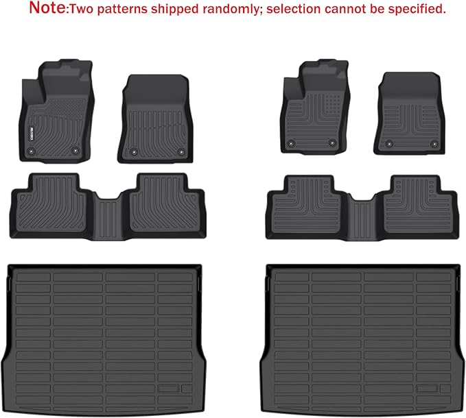 KELCSEECS Floor Mats & Cargo Liner Custom for Nissan Kicks 2025 2026 SR SV(Not fit S),All Weather Protection Anti-Slip TPE Floor Liners Full Set Nissan Kicks Accessories Black