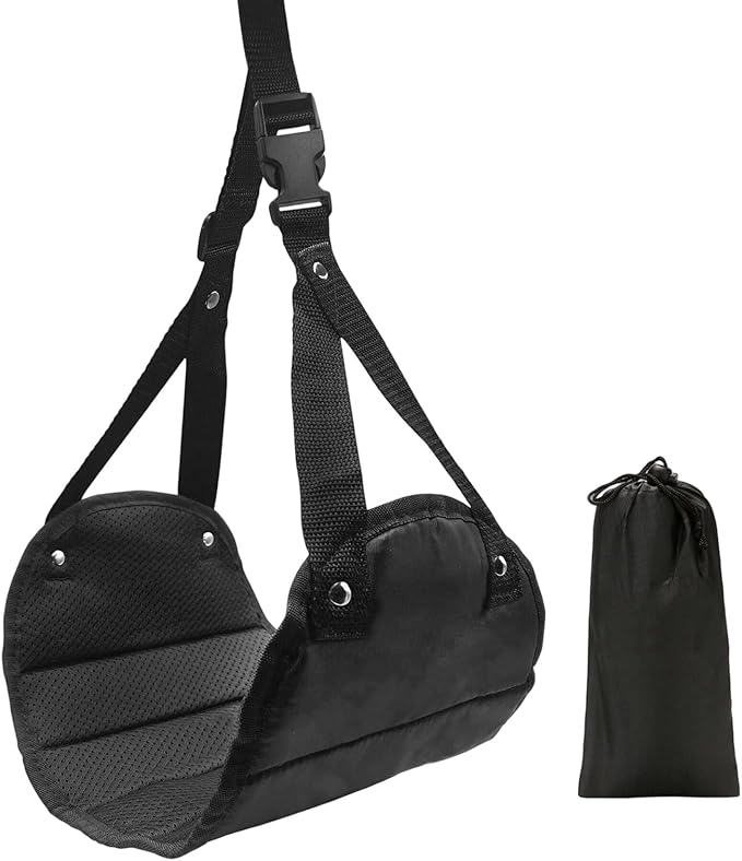 Portable Airplanes Foot Rest Hammock Adjustable Travel for Long Flight Comfort Relief