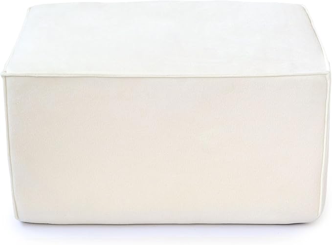 JACH Sofa Ottoman Module, Minimalist Comfy Breathable Ottoman Footstool Paired with Sofa Couch for Living Room, Apartment, Beige