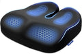 ZIKEE Ergonomic Seat Cushion with Thigh Slope for Long Sitting, Memory Foam Office Chair Cushion for Car, Home, Plane, U-Shaped Design Relieves Hip, Tailbone Pain, Non-Slip Sciatica Pain Relief Pillow