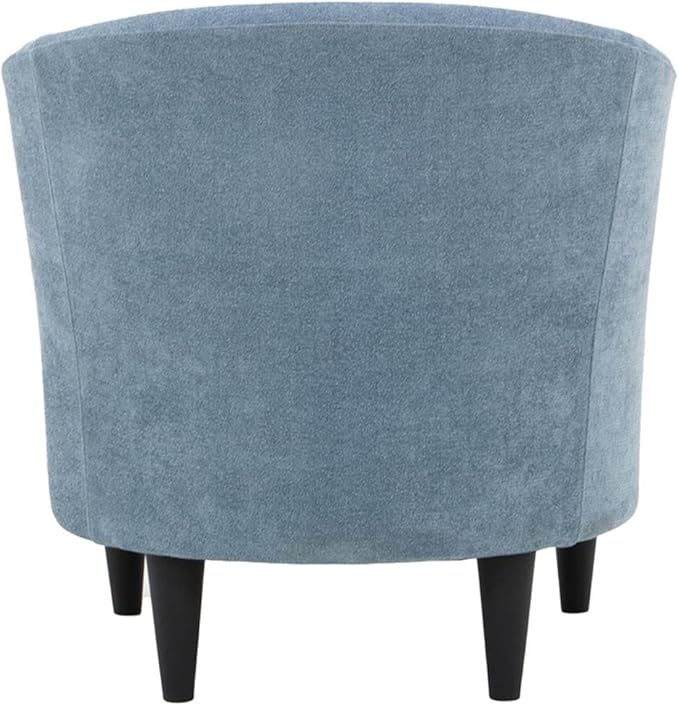 Pemberly Row 17.5" Polyester Fabric Club Chair in Light Blue