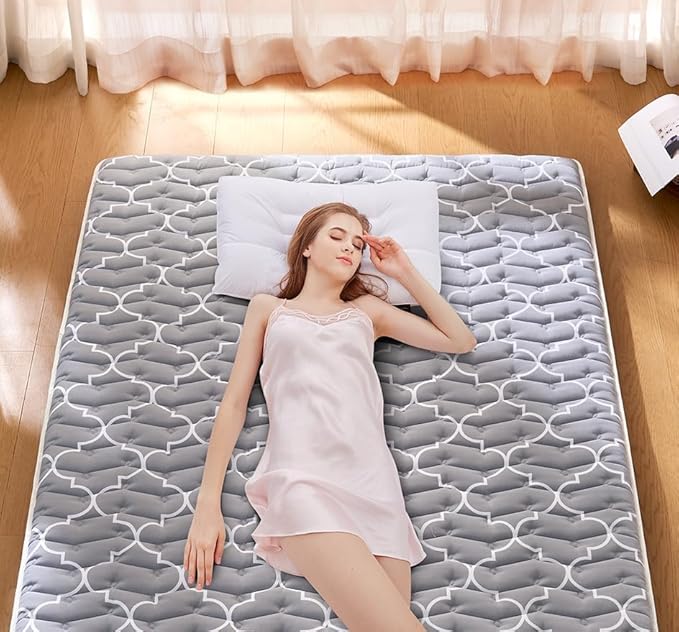 jzbearapt Premium Foam Japanese Floor Mattress Futon Mattress,100% High Density Comfortable Foam,Thicken Tatami Mat Sleeping Pad,Portable Kids Adults Sleeping Mats for Guest Room, Dormitory