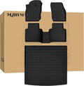 Floor Mats for 2025 Volkswagen Tiguan & Cargo Mat,TPE All Weather Protection Car 1st & 2nd Row Floor Liners with Trunk Mat Accessories