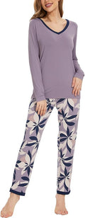 GYS Viscose from Bamboo Women's Pajama Sets Super Soft Long Sleeve Sleepwear Comfy Winter Pjs Sets S-4X