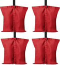 ABCCANOPY Canopy Weights 120 LBS Tent Sand Bags,4pcs-Pack (Red)