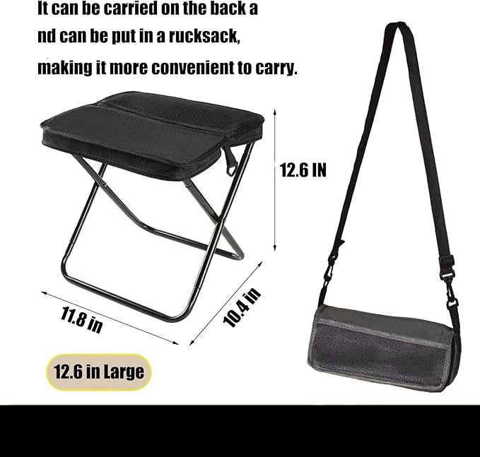 Small Portable Foldable Travel Pedal,Camping Stool Portable,13 in Ultra Light Mini Foot Rest,Compact Design for Enhanced Comfort,Not Suitable for Buyers with Heavier Body Weight.(12.6 in)