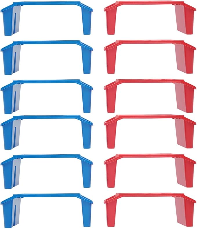 12 Pcs Colorful Kids Lap Desk Tray, Stackable Kids Lap Tray with Storage Portable Floor Desk for Kid Use for Reading Drawing Eating 19.7" L X 9.8" W X 7.1" H (12 Pack)