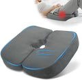 Memory Foam Bed Sore Cushions for Butt & Tailbone, Pressure Relief Cushion for Long Sitting, Donut Pillow for Tailbone, Perfect for Office, Bed, Car, Wheelchair Use (Gray)