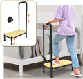 Zelen Medical Step Stool Bed Steps for High Beds for Adults Bedside Step Stool with Handle for Elderly Seniors Foot Stool Portable Handicap Steps Platform for Car, SUV, Bedroom