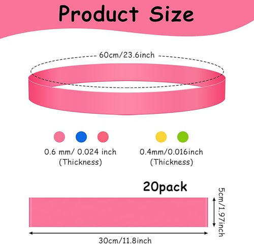 20 Pack Chair Bands for Kids with Fidgety Feet, ADHD Tools for Kids, ROOKEA Sensory Room Must Haves for Adhd Kids Fidget Chair Bands Autism Classroom Must Haves ADHD Tools for Classroom Home Chairs