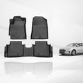 KELCSEECS® Floor Mats Custom for Hyundai Elantra 2020 2019 2018 2017 All Weather Protection TPE Heavy Duty Non-Slip Automotive Floor Liners Fits Front & 2nd Row Full Set Accessories, Black