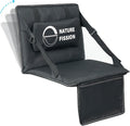 Stadium Seat with Back and Lumbar Support and Padded Cushion Foldable and Portable Perfect for Bleacher Chair in Sports Events and Camping Lawn Use