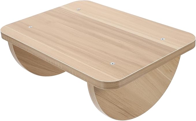Wooden Under Desk Footrest for Pressure Relief Ergonomic Footstool with Smooth Edges and Stable Design Medium Comfortable Foot Support for Office and Home Use Random Color