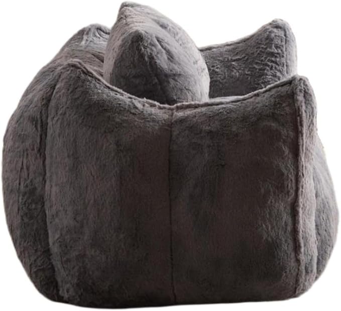 KEIKI Giant Bean Bag Couch for Adults, Oversized Loveseat, 2 Seater Fireside Chair, Comfy Lazy Floor Sofa, Cozy Reading Chair with Pillows for Living Room, Bedroom, No Assembly Required