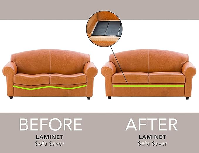 LAMINET Deluxe Extra Thick Sagging Furniture Cushion Support Insert- | Seat Saver| New and Improved| Extend The Life of Your Large Sofa | 60% Thicker-Large Sofa- Up to 88" Wide