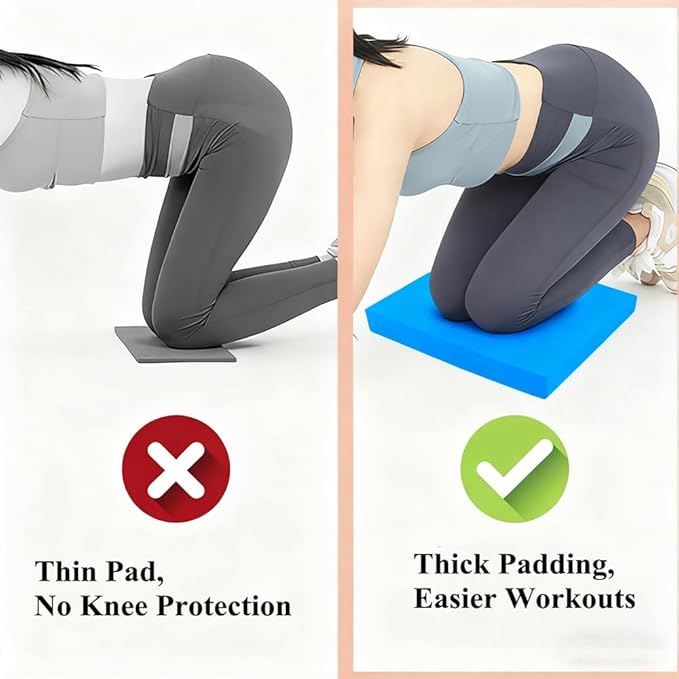 Kvittra High-Density Balance Pad, Extra Large Balance Pad for Physical Therapy, TPU Foam Balance Board for Rehabilitation Stability Workout Knee and Ankle Exercise