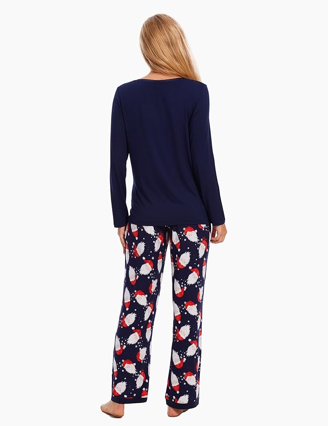GYS Viscose from Bamboo Women's Pajama Sets Super Soft Long Sleeve Sleepwear Comfy Winter Pjs Sets S-4X