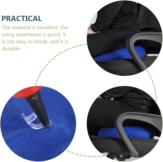 Mikinona 2Pcs Inflatable Chair Cushion for Elderly and Nursing Care Breathable Washable Seating Pad for Pressure Relief Lightweight Ring Pad for Tailbone and Bed Sore Prevention Gray and