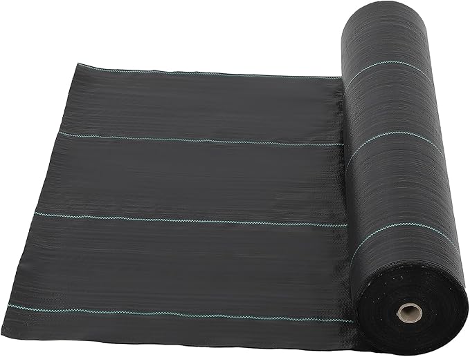 ExploreHorizon 4ft x 250ft Premium Weed Barrier Landscape Fabric, 5oz Heavy Duty, Weed Control Fabric, High Permeability Good for Flower Bed, Driveway Fabric Ground Cover