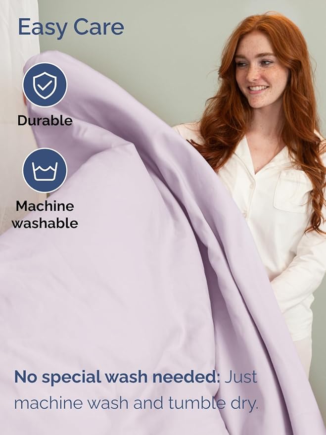 Extra Deep Pocket Twin XL Sheets - 3 Piece Breathable & Cooling Bed Sheets - Hotel Luxury Bed Sheet Set - Soft, Wrinkle Free & Comfy - Easily Fits Extra Deep Mattresses - Light Lavender Sheets Set