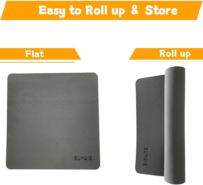 GUMWIG Under Desk Elliptical Equipment Mat, Electric Leg Foot Exerciser Machine Mat while Sitting for Seniors, Anti-slip and Lightweight Ellipse Rubber Matt to Protect Concrete, Hardwood Floors,Carpet
