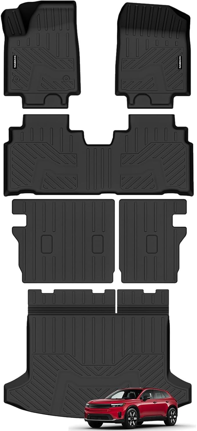 Naibeve Floor Mats for 2024 2025 2026 Honda Prologue/Chevrolet Blazer EV - All Weather Custom for Honda Prologue Floor Mats Trunk mat Backrest Mats Interior Accessories