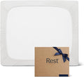 REST® Evercool®+ Fitted Sheet, Full Size, Arctic White, 15" Deep (up to 18’’), Breathable Bedding for Hot Sleeper and Night Sweats, Bed Sheet with Ionic+ Self-Cleaning Silver Yarn for Sensitive Skin