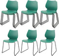 Stacking Chairs, Stackable Waiting Room Chairs, Conference Chair with Back & Church Chairs No Wheels with Metal Legs, Suitable for Offices Conference Training Waiting Room Set of 12, Green