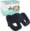 Premium Foldable Piriformis Seat Cushion - Piriformis Pain and Sciatic Pain Relief Cushion - for Home & Office Use, Perfect for Travel or Driving