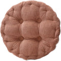 Round Soft Chair Cushions Home Floor Pillow Indoor Corduroy Chair Pads Office Seat Cushion, 17" D.