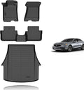 KELCSEECS® Floor Mats & Cargo Liner for 2015-2020 Acura TLX,All Weather Protection TPE Floor Liners Front& Rear Row Full Set TLX Accessories Black