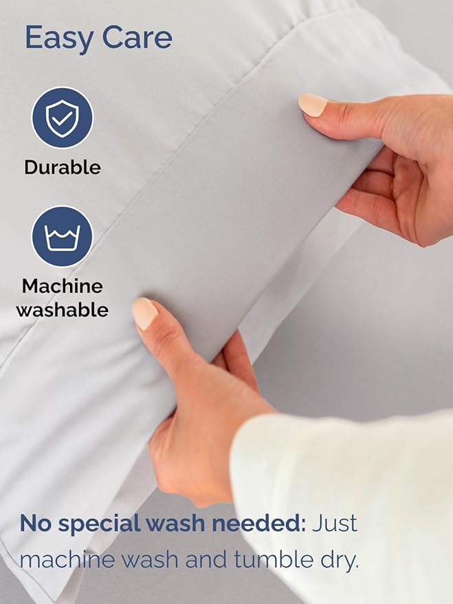 Extra Deep Pocket Queen Sheet Set - 4 Piece Breathable & Cooling Bed Sheets - Hotel Luxury Sheet Set - Soft, Wrinkle Free & Comfy - Easily Fits Extra Deep Mattresses - Deep Pocket French Grey Sheets