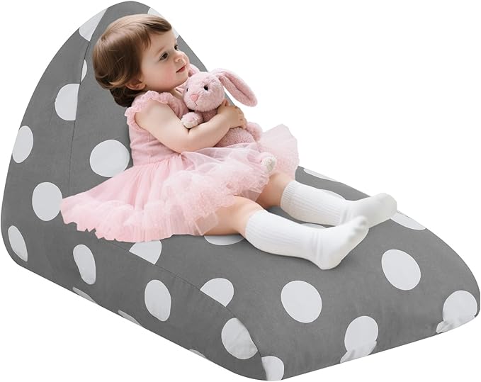 COMAX Bean Bag Chairs for Kids, Kid Beanbag Chair Stuffed with Filler, Toddler Lounge Chair Cotton, Lazy Floor Lounger for Girls and Boys, Premium Cotton Canvas