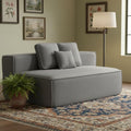 KEIKI 75.2" Teddy Fleece Single Sofa Chair – Modular Wide-Seat Lounge Chair with All-Foam Support & Three Cushions, Perfect Floor Couch for Renters, Compact Homes & Flexible Layouts