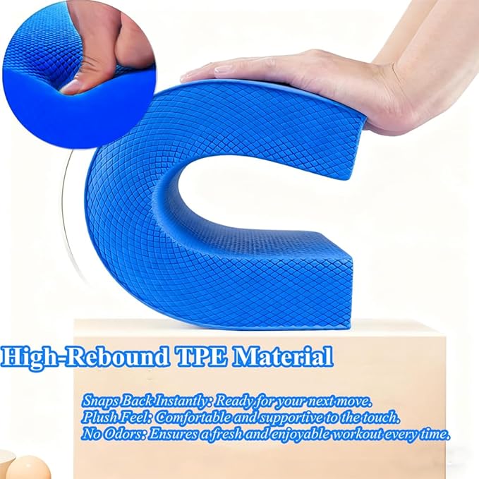 Kvittra High-Density Balance Pad, Extra Large Balance Pad for Physical Therapy, TPU Foam Balance Board for Rehabilitation Stability Workout Knee and Ankle Exercise